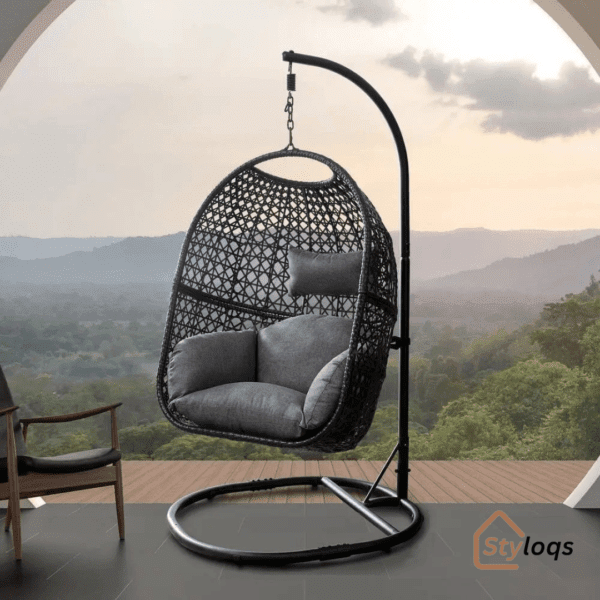 Patio Wicker Swivel Chair by Styloqs - Image 4