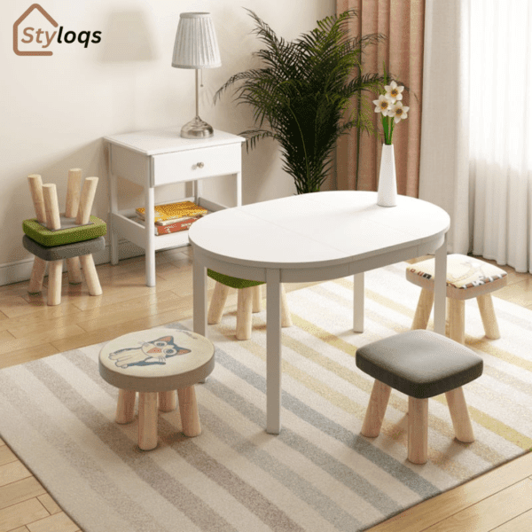 Solid Wood Low Stool, Coffee Table, Stool, Pier, Japanese Style by styloqs