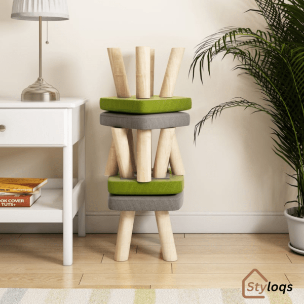 Solid Wood Low Stool, Coffee Table, Stool, Pier, Japanese Style by styloqs - Image 5