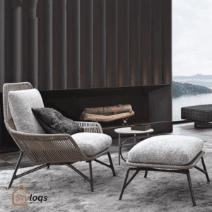 Outdoor Rattan Sofa Tea Table Combination Courtyard Leisure by styloqs