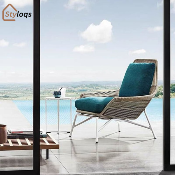 Outdoor Rattan Sofa Tea Table Combination Courtyard Leisure by styloqs - Image 4