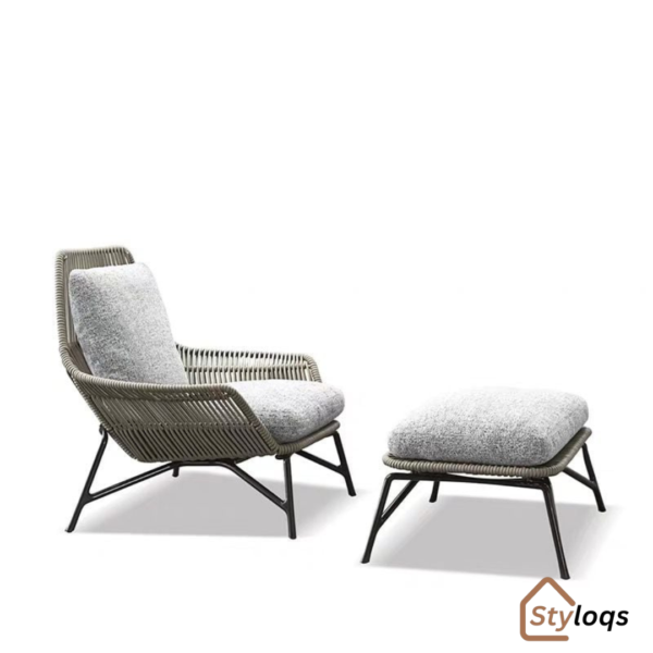 Outdoor Rattan Sofa Tea Table Combination Courtyard Leisure by styloqs - Image 7