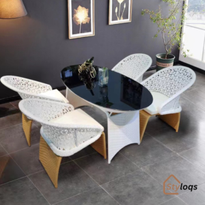 Outdoor furniture beach low back single sofa courtyard double balcony high back rattan chair coffee table three piece set by styloqs