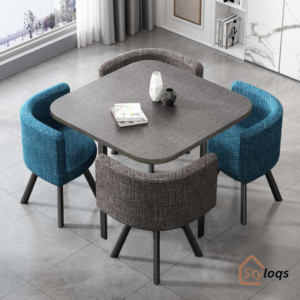 Simple reception table and chair combination negotiation table shop reception table and chair office leisure small round table square dining table Nordic by styloqs
