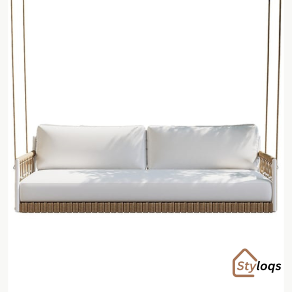 Outdoor rope swing indoor internet celebrity lazy leisure hanging rattan sofa outdoor courtyard double rocking chair furniture by styloqs - Image 4