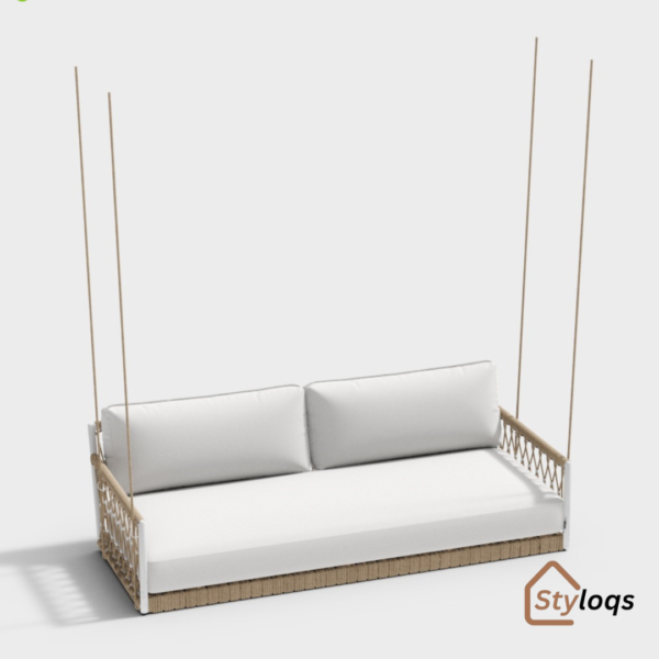Outdoor rope swing indoor internet celebrity lazy leisure hanging rattan sofa outdoor courtyard double rocking chair furniture by styloqs - Image 5