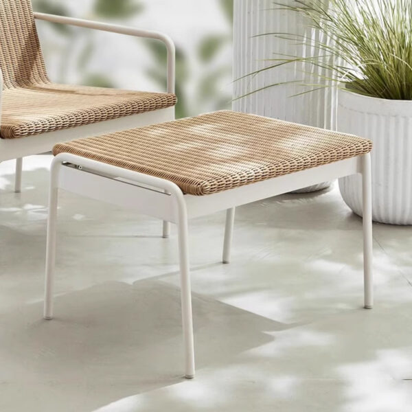Outdoor Rattan Sofa Coffee Table Combination Outdoor Outdoor Garden Courtyard Leisure Rattan Chair Rattan Furniture Room Sunshine Room - Image 4