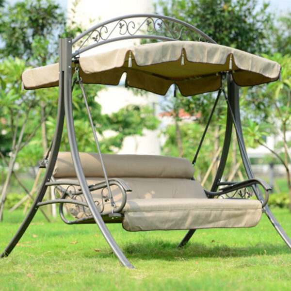 Outdoor Leisure Furniture Rocking Chair Iron Swing - Image 4